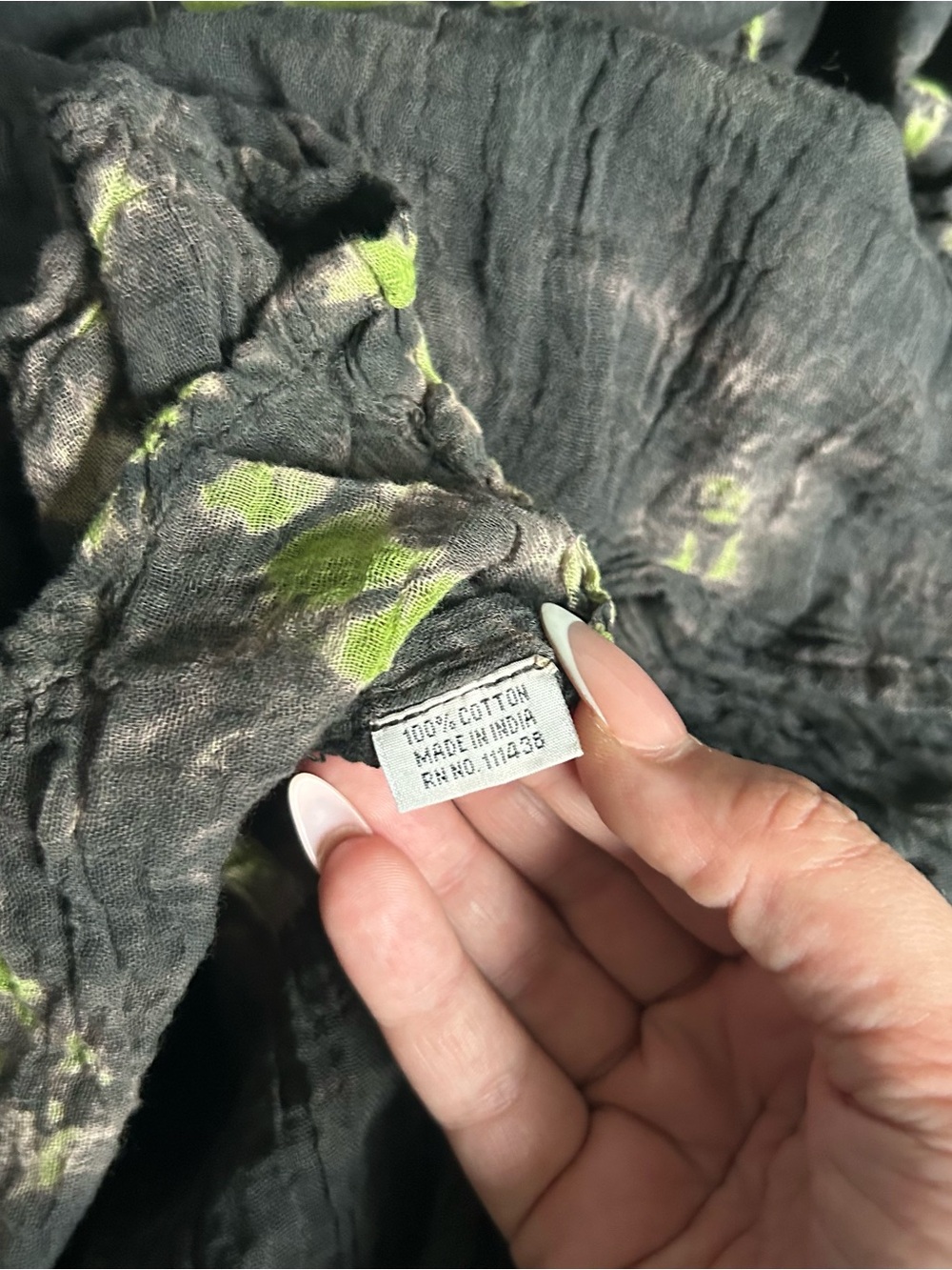 1990's Black and Green Tiered Maxi Dress - Picture 7 of 8